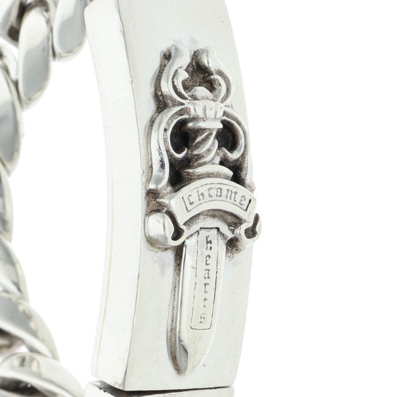 Chrome Hearts ID DAGGER Silver Bracelet Size 11LINK