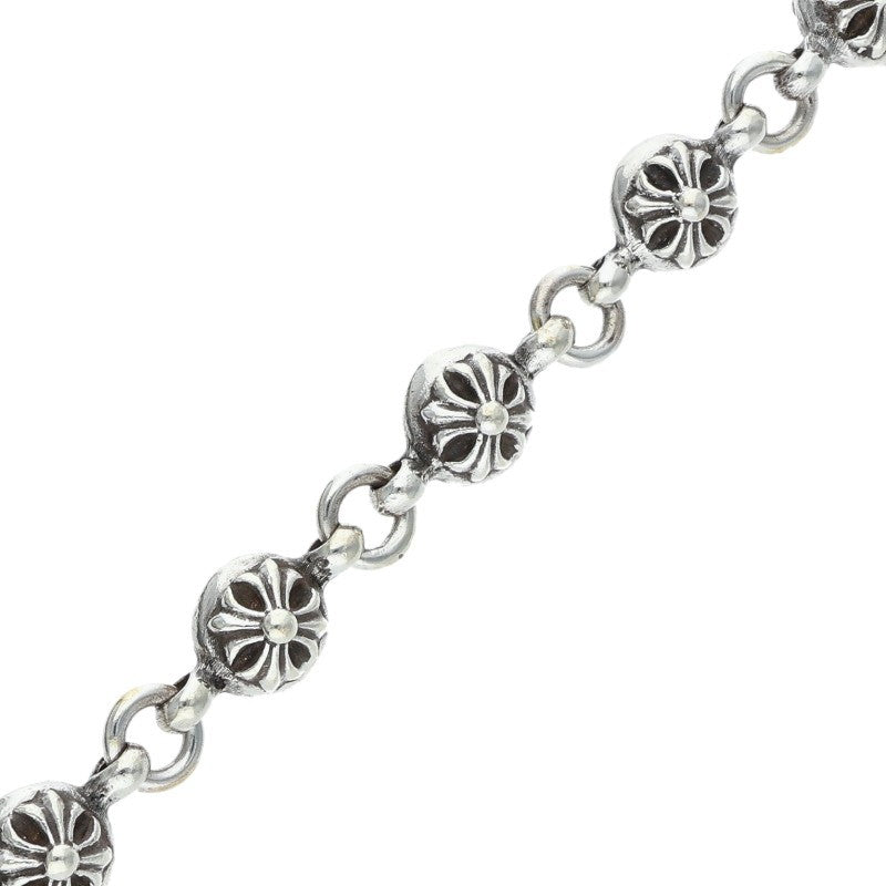 Chrome Hearts NO1 Cross Ball Silver Bracelet Size ONE SIZE