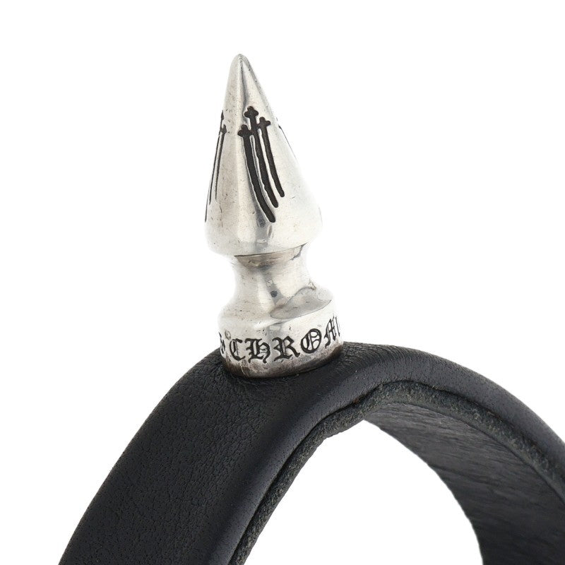 Chrome Hearts Single Spike Leather Bracelet Size ONE SIZE