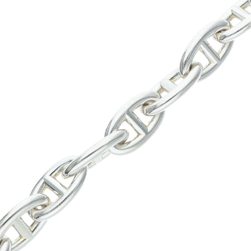 HERMES Chaine d'Ancre GM Silver Bracelet Size 13LINK