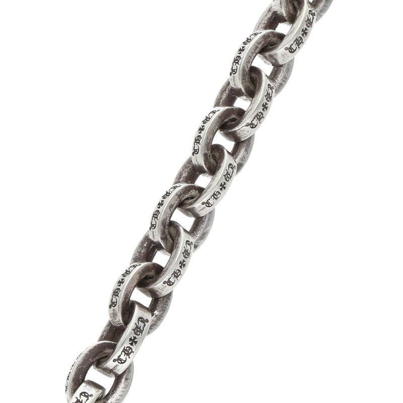 Chrome Hearts Large Paper Chain Silver Bracelet Size 8INCH