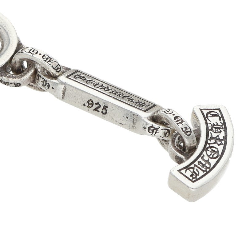 Chrome Hearts Silver PAPER E CHAIN Bracelet Size 10INCH