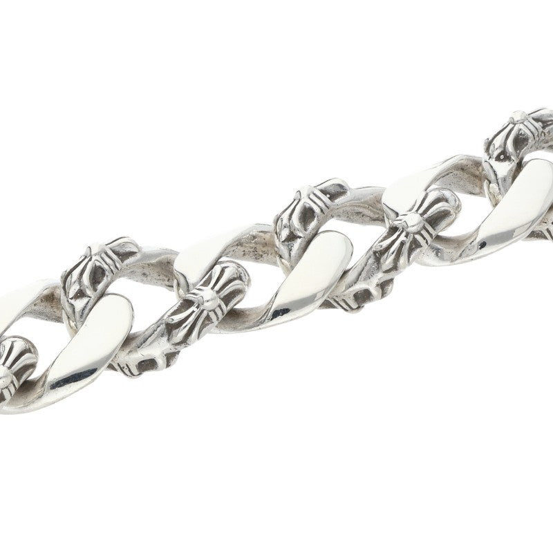 Chrome Hearts Fancy Link Clip Silver Bracelet Size 15LINK
