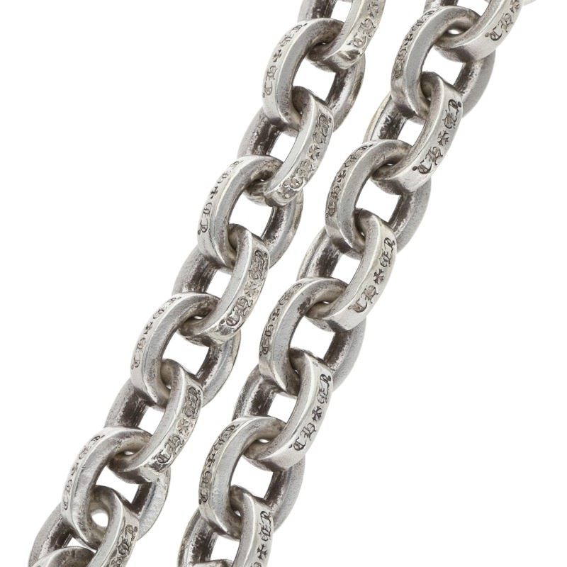 Chrome Hearts Silver LARGE PAPER CHN Bracelet Size 7INCH