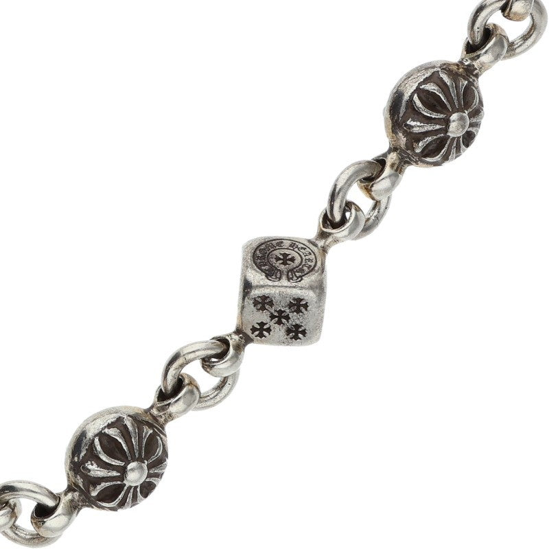 Chrome Hearts DICE NO1 CRSBL Silver Bracelet Size 10LINK