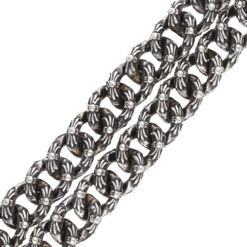 Chrome Hearts XTRA FNCY MINI Silver Bracelet Size 8INCH
