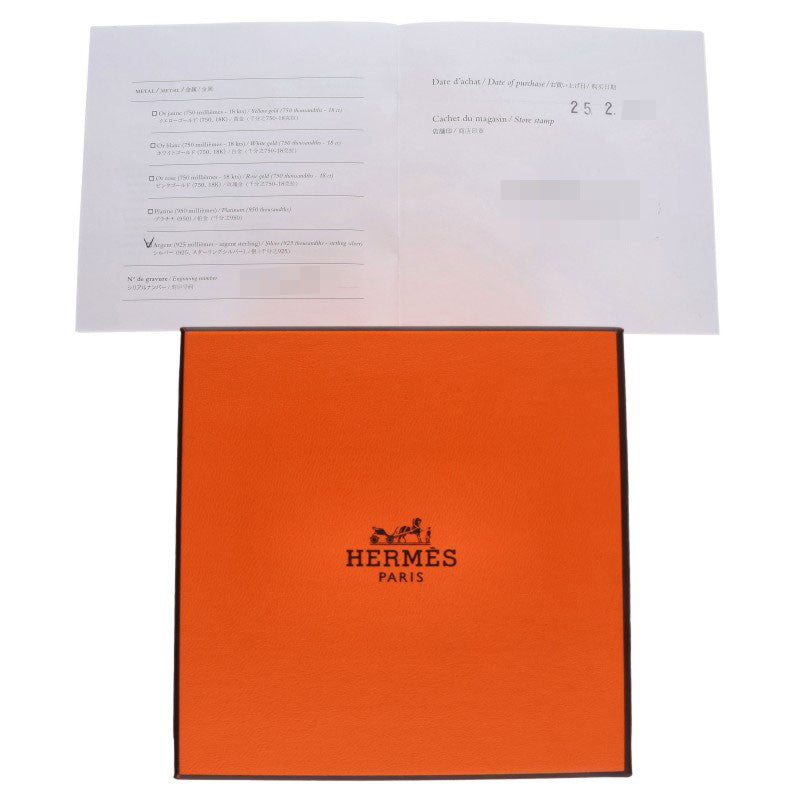 HERMES Chaine d'Ancre MM Silver Bracelet Size 15LINK