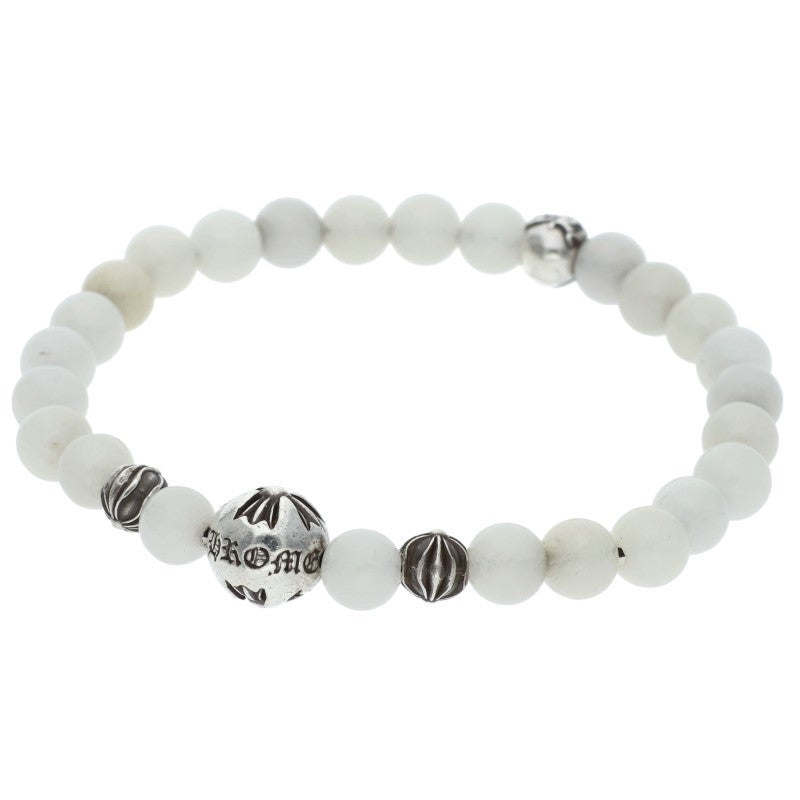 Chrome Hearts 6mm White Jade Bead Bracelet Size ONE SIZE