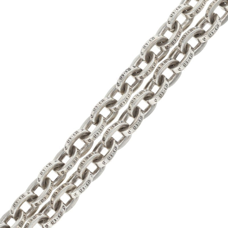 Chrome Hearts PAPER CHAIN 925 Silver Bracelet Size 8INCH