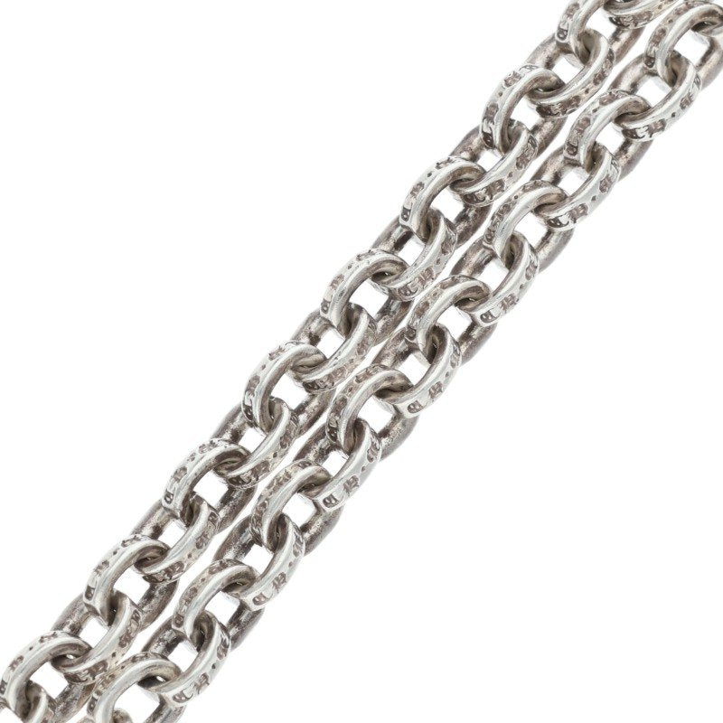 Chrome Hearts PAPER CHAIN 925 Silver Bracelet Size 7INCH