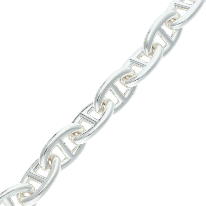 HERMES Chaine d'Ancre TGM Silver Bracelet Size 12LINK