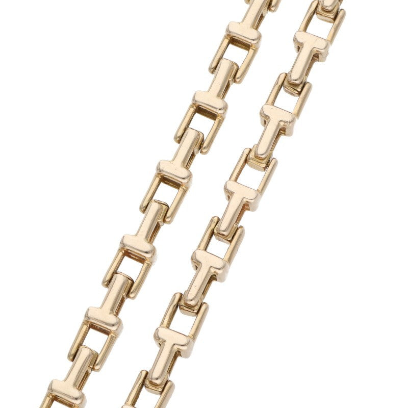 TIFFANY&Co. 18K Pink Gold T Narrow Bracelet Size ONE SIZE