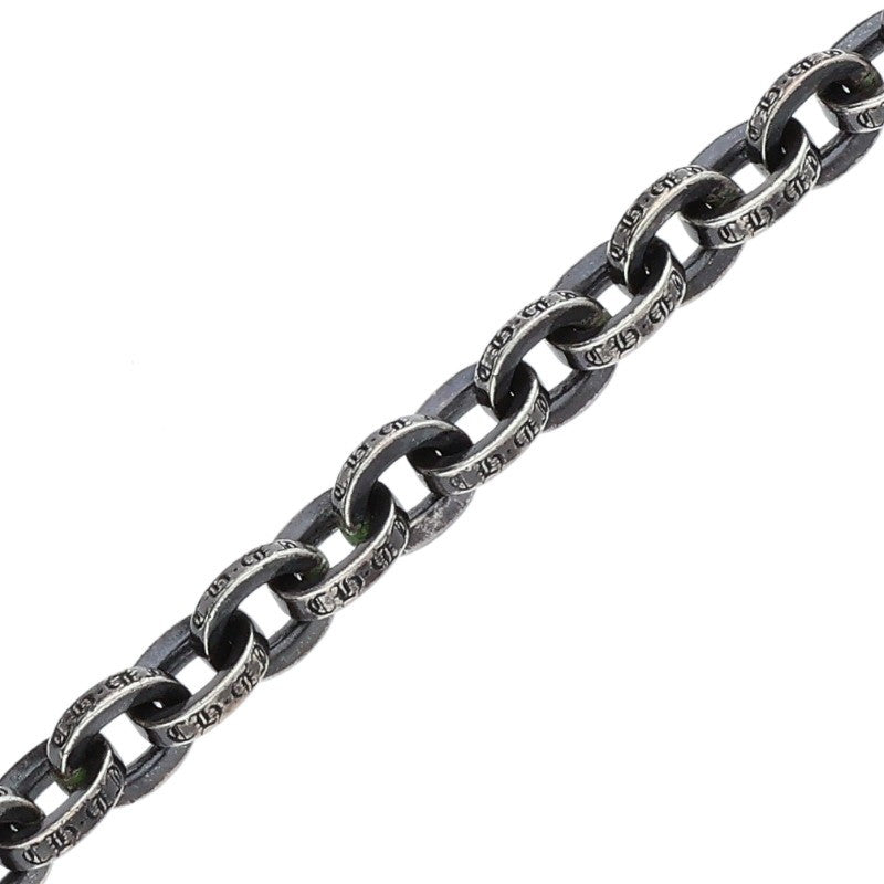 Chrome Hearts Paper Chain Silver Bracelet Size 7INCH