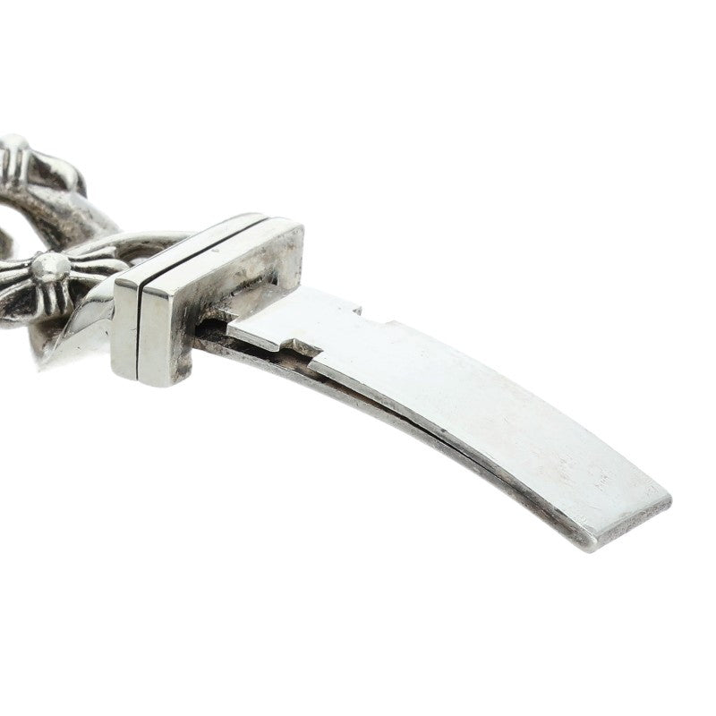 Chrome Hearts ID FLORAL CRS Silver Bracelet Size 13LINK