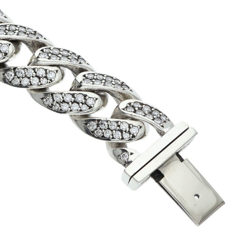 Chrome Hearts BOX CH X CLSC P Diamond Bracelet Size 13LINK