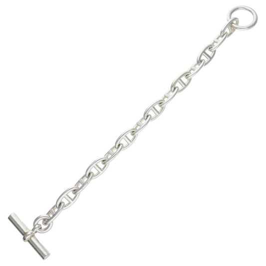 HERMES Chaine d'Ancre GM Silver Bracelet Size 14LINK