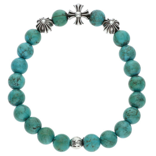 Chrome Hearts 8mm Turquoise Bead Bracelet Size ONE SIZE