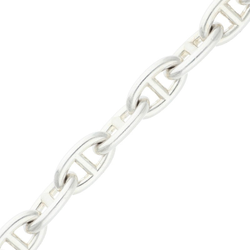 HERMES Chaine d'Ancre GM 925 Silver Bracelet Size 12LINK