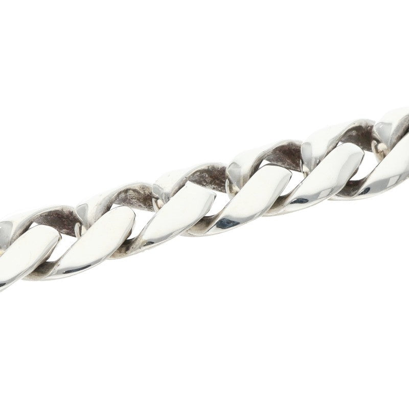 Chrome Hearts Floral Cross ID Silver Bracelet Size 11LINK