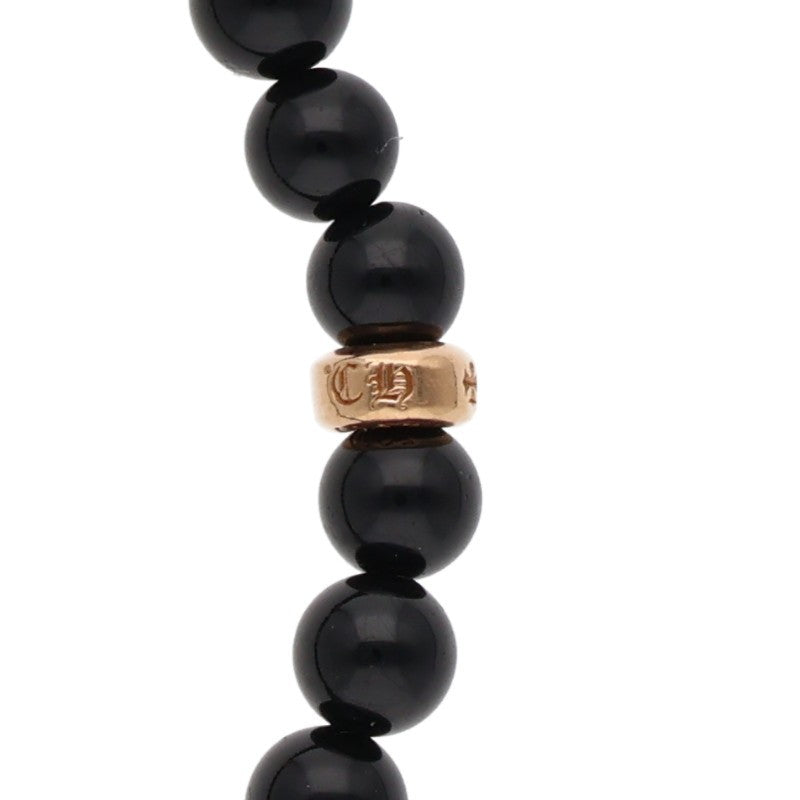 Chrome Hearts 22K Stack Heart Bead Bracelet