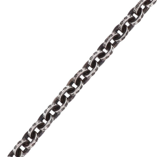 Chrome Hearts PAPER CHAIN Silver Bracelet Size 8INCH