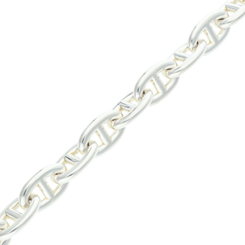 HERMES Chaine d'Ancre MM Silver Bracelet Size 17LINK