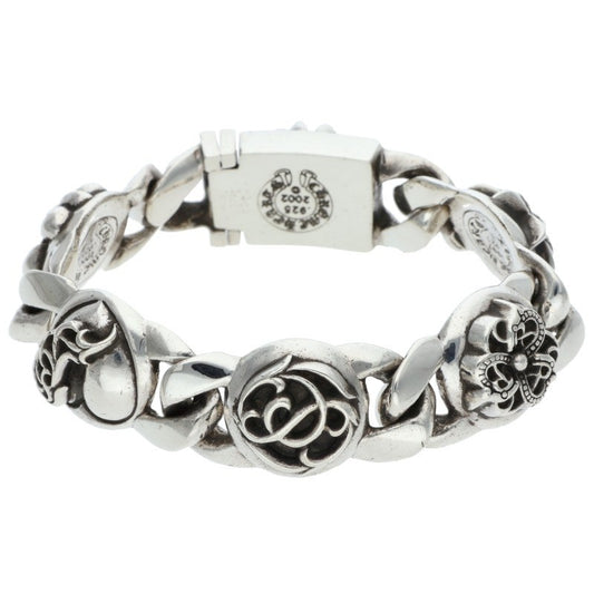 Chrome Hearts MULTI LINK Silver Bracelet Size 5LINK
