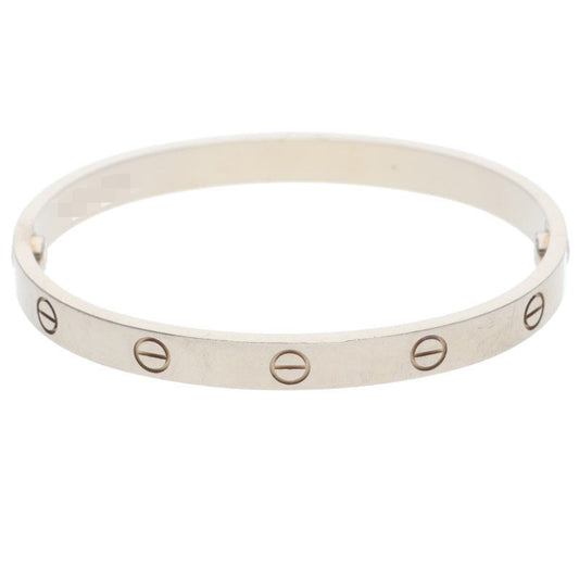 Cartier LOVE BRACELET 18K White Gold Bracelet Size 18