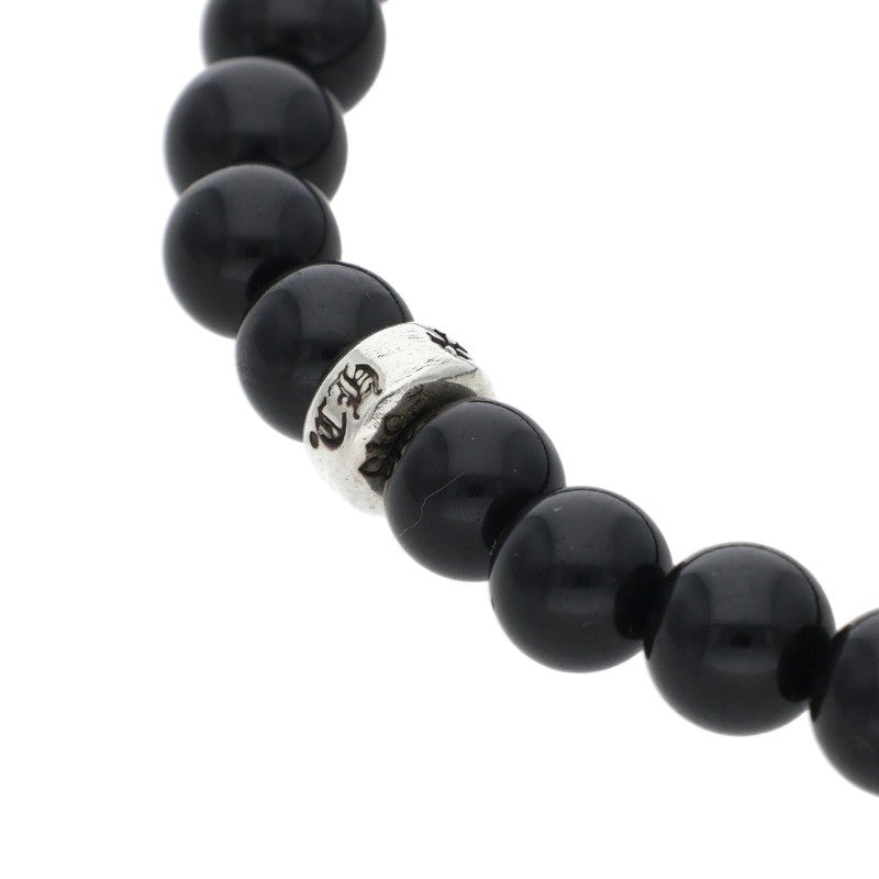 Chrome Hearts 6mm Stack Dagger Bead Bracelet Black Silver