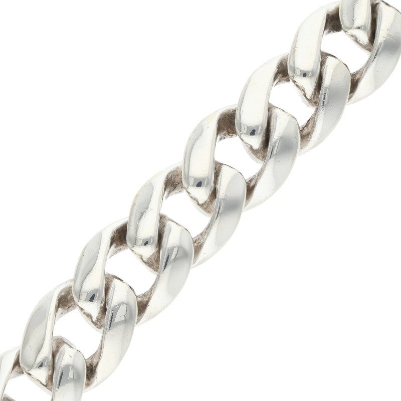 Chrome Hearts ID Floral Cross Silver Bracelet Size 11LINK