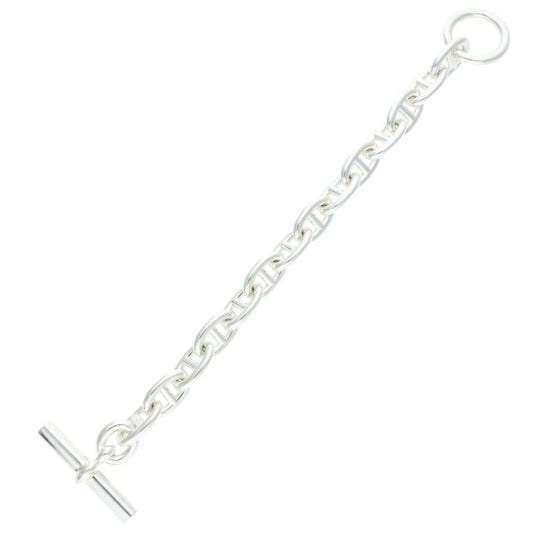 HERMES Chaine d'Ancre MM Silver Bracelet Size 14LINK