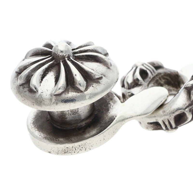 Chrome Hearts FNCY CHN LNK 925 Silver Bracelet Size 13LINK