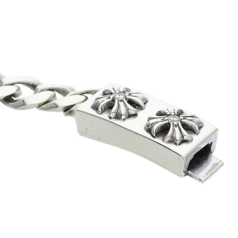 Chrome Hearts ID MINI CHX DIA Silver Bracelet Size 25LINK