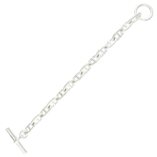 HERMES Chaine d'Ancre GM Silver Bracelet Size 14LINK