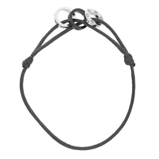 Cartier Love Three Hoop Cord Bracelet Multi