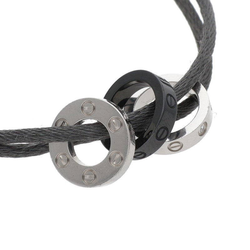 Cartier Love Three Hoop Cord Bracelet Multi