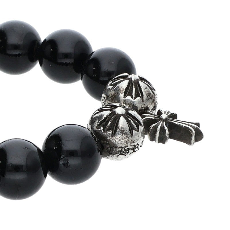 Chrome Hearts 10mm Bead Bracelet Black/Silver