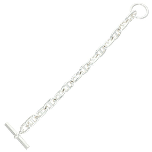 HERMES Chaine d'Ancre GM 925 Silver Bracelet Size 13LINK