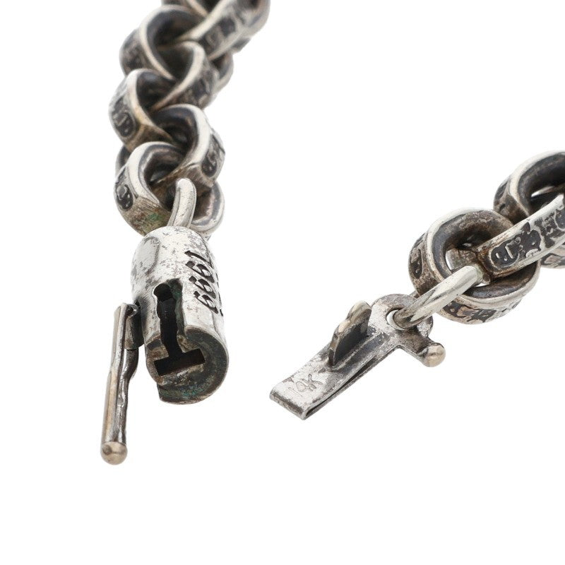 Chrome Hearts Paper Chain Silver Bracelet Size 8 Inch