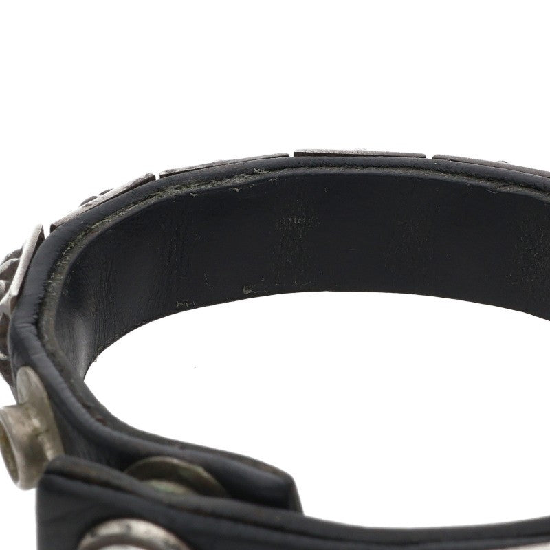 Chrome Hearts ZERO STUD SNGL ROW Bracelet Black/Silver