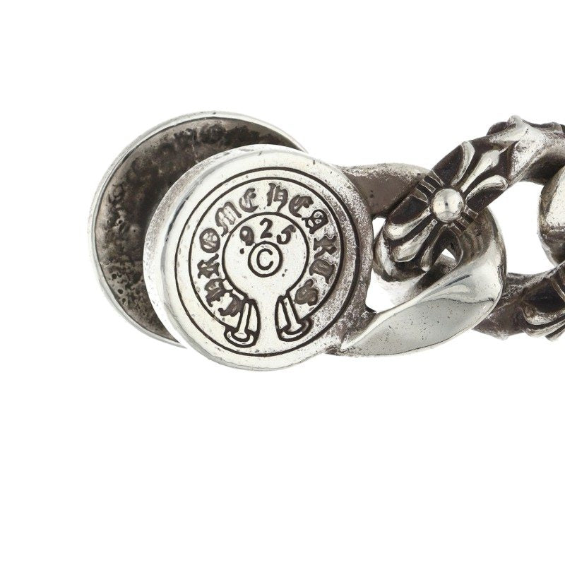 Chrome Hearts FNCY CHN LNK Fancy Silver Bracelet Size 15LINK