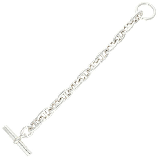 HERMES Chaine d'Ancre GM Silver Bracelet Size 12LINK