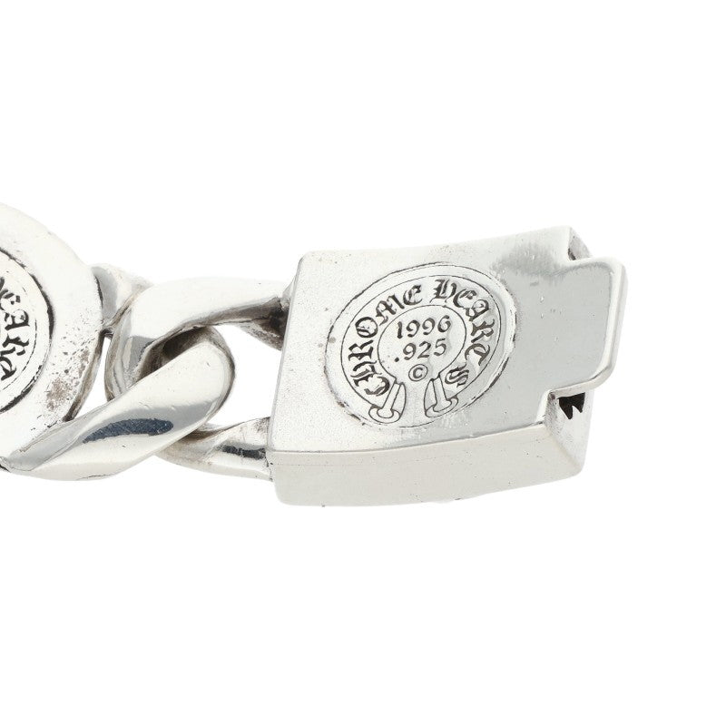 Chrome Hearts FLRL LINK Floral Silver Bracelet Size 5LINK