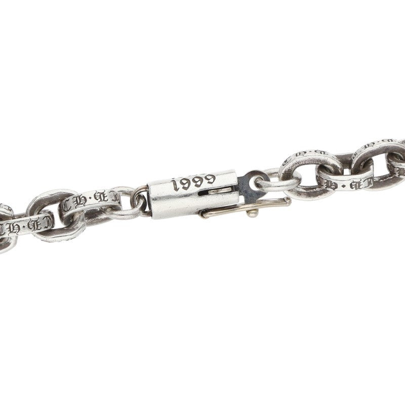 Chrome Hearts Paper Chain Silver Bracelet Size 8 Inch