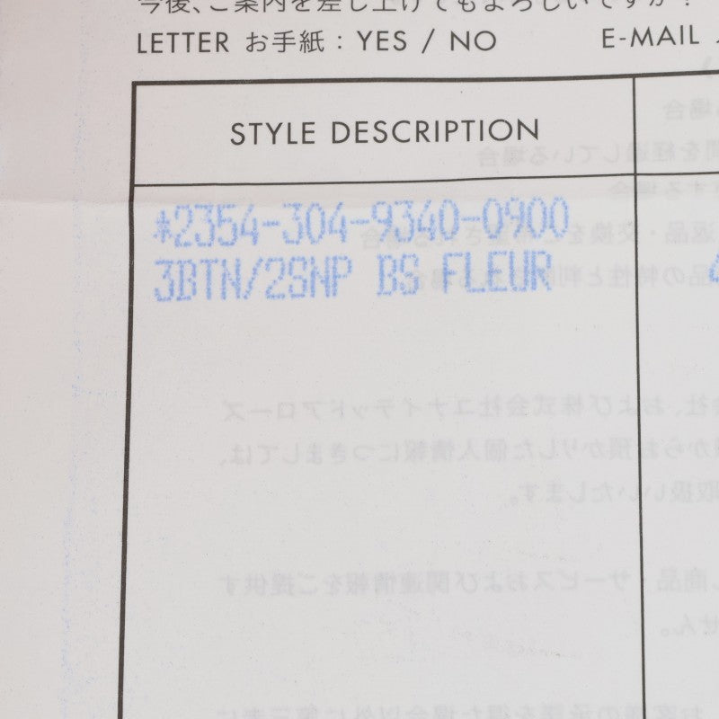 Chrome Hearts 3BTN 2SNP BS Fleur Leather Bracelet