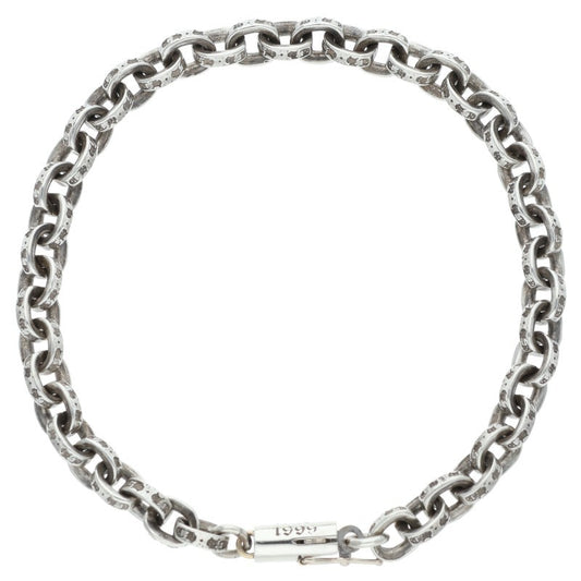 Chrome Hearts Paper Chain Silver Bracelet Size 7 Inch