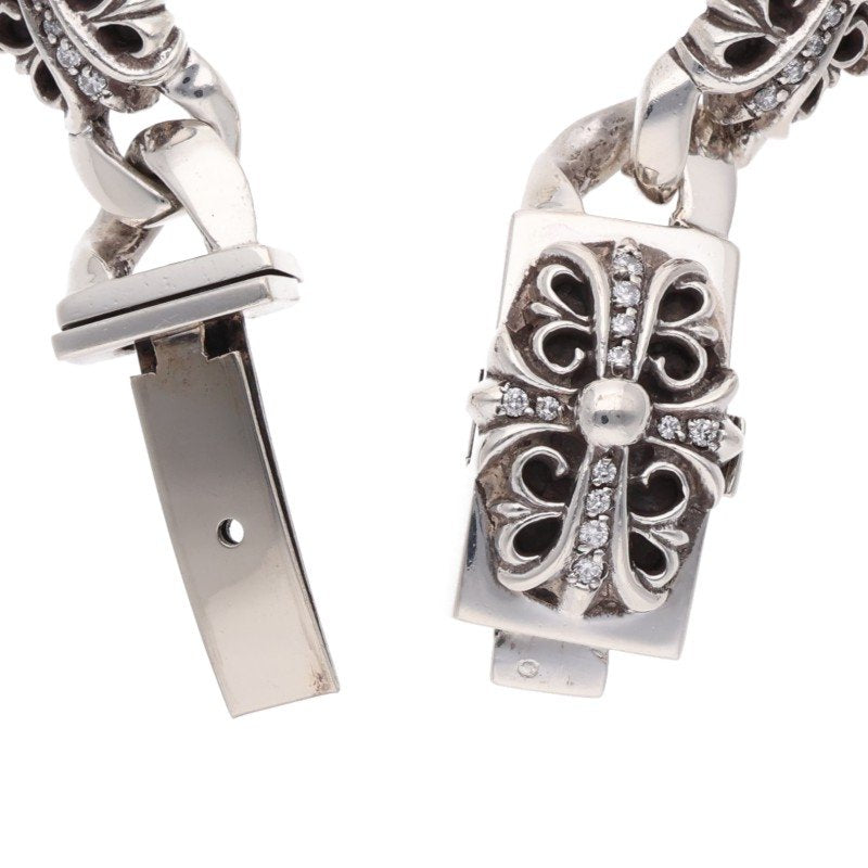 Chrome Hearts KEEPER LINK P D Bracelet Silver Size 5LINK