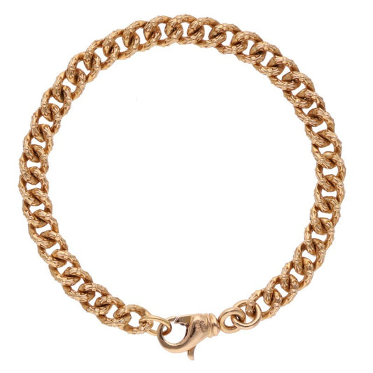 Chrome Hearts 22K Extra Fancy Mini Gold Bracelet Size 8 Inch