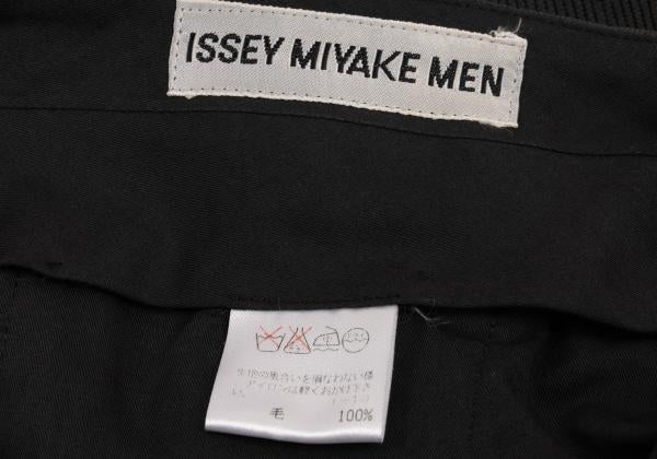 ISSEY MIYAKE MEN Wool Two-Tuck Rib Pants Dark Green Size XL