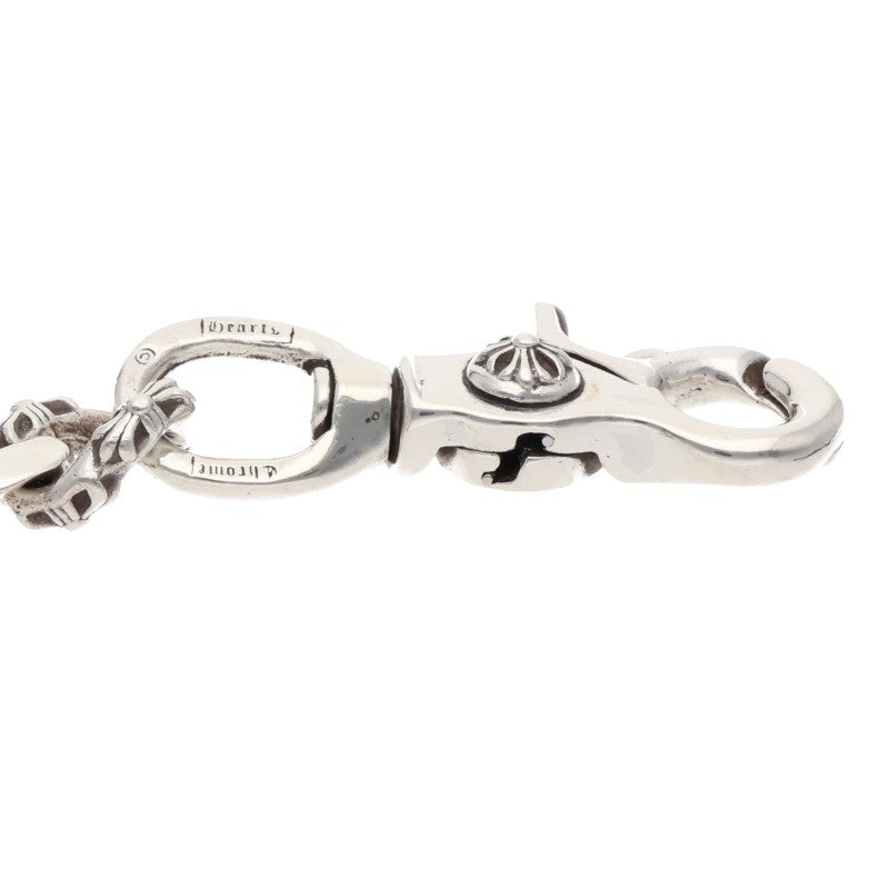 Chrome Hearts 2 Clip Long Fancy Silver Wallet